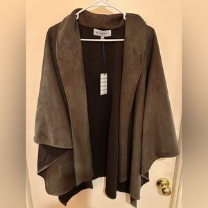 Tuckernuck Brown Faux Suede Cape